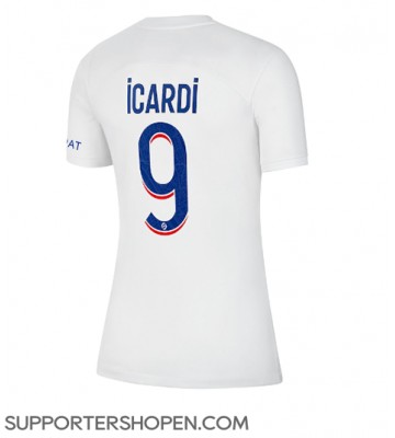 Paris Saint-Germain Mauro Icardi #9 Tredje Matchtröja Dam 2022-23 Kortärmad